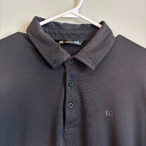 Travis Mathew Size M Performance Golf Polo Dark Gray Business Casual Classic Fit